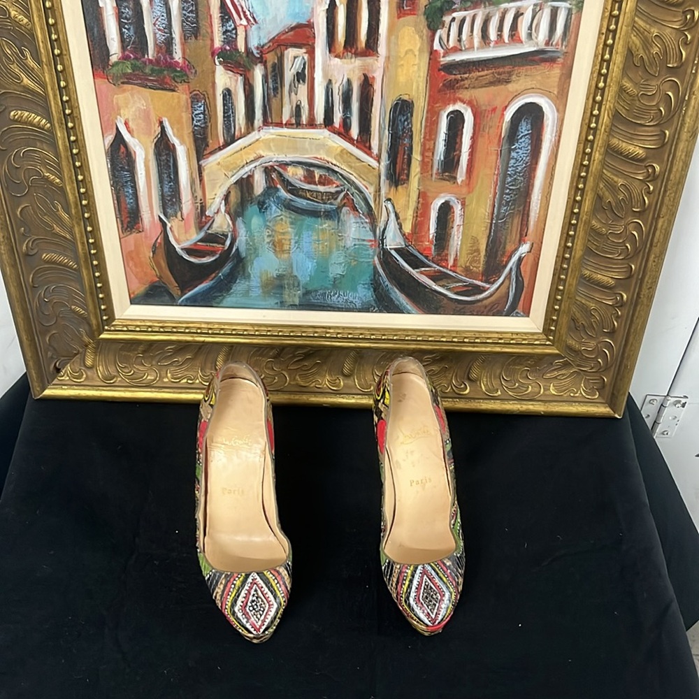 Christian Louboutin Daffodile Python Preowned/Used - image 2